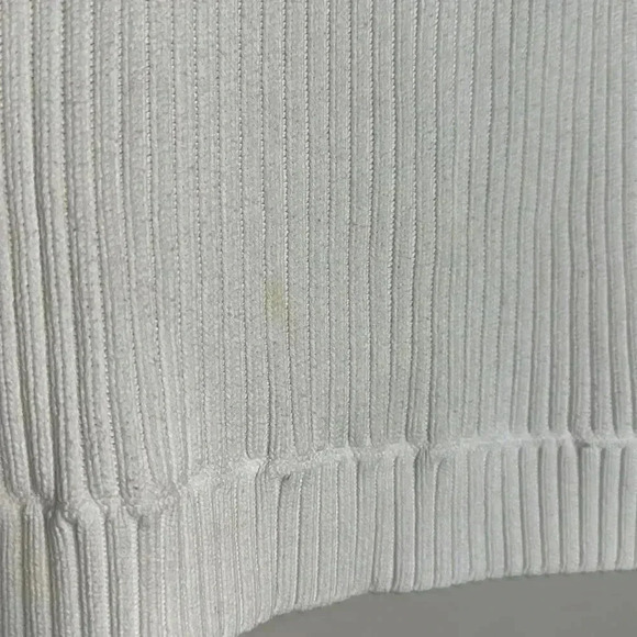 Tommy Hilfiger White Zip Front Sweater - Picture 7 of 9